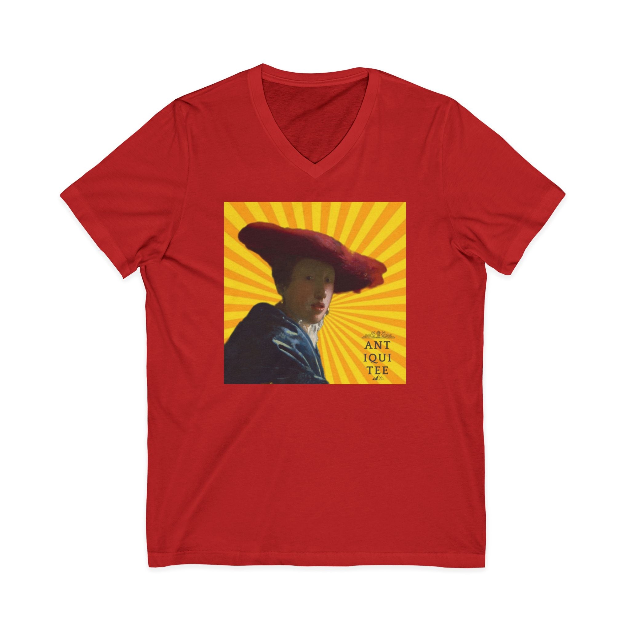 Unisex Jersey Short Sleeve V-Neck Tee